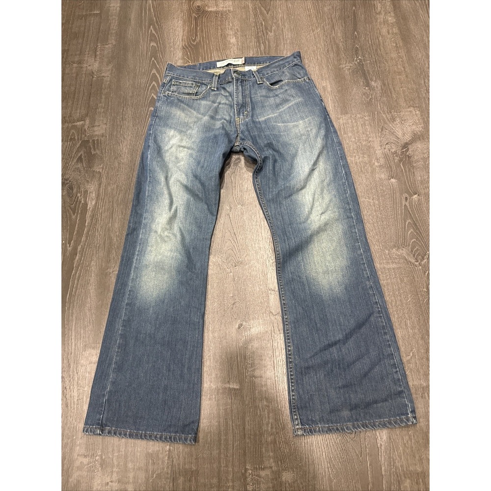 VTG Y2K Levi's 527 Mens Low Boot Cut Med Wash Blue Jeans 32x31 Whisker Fade